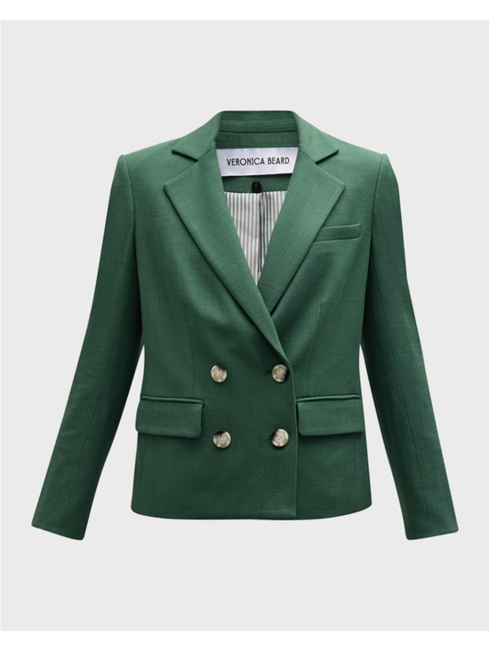 Veronica Beard Jackets & Blazers - Veronica Beard Kona Dickey Jacket - Green Double-Breasted Blazer
